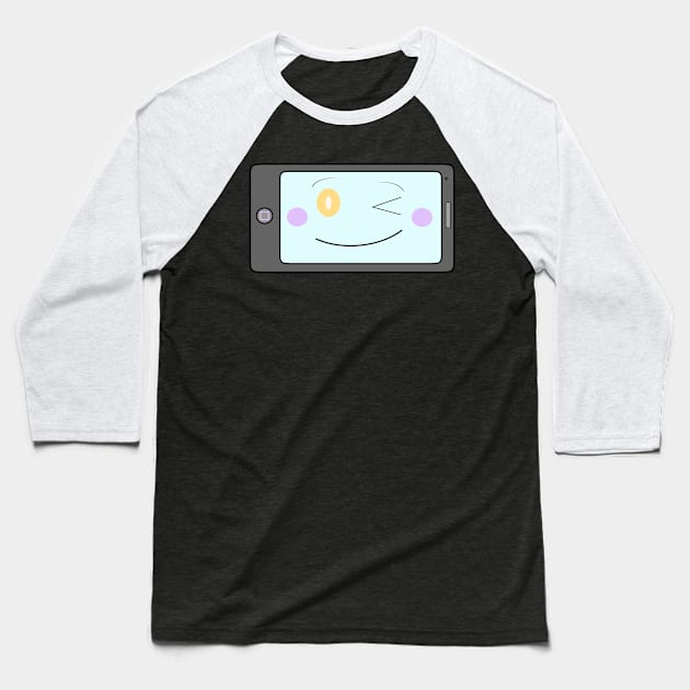 Tomo Wink Baseball T-Shirt by Drakith